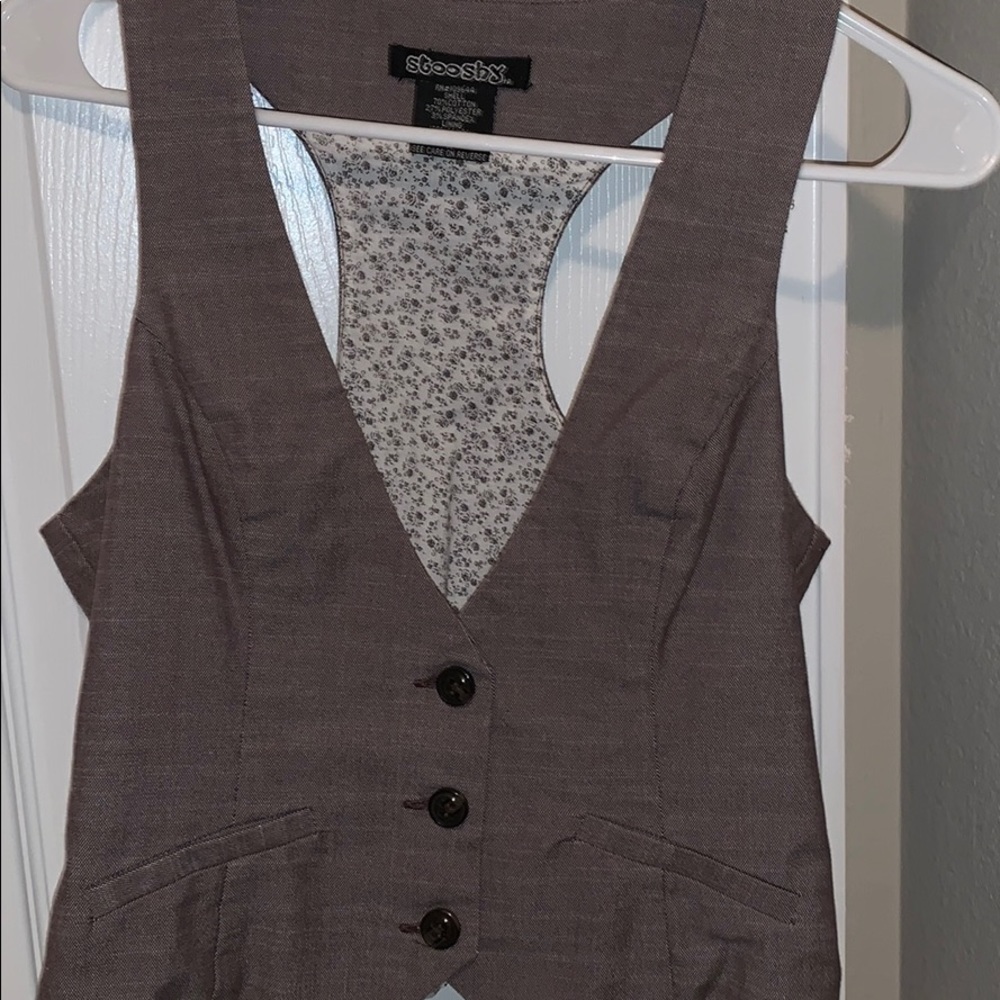 Gray Suit Vest